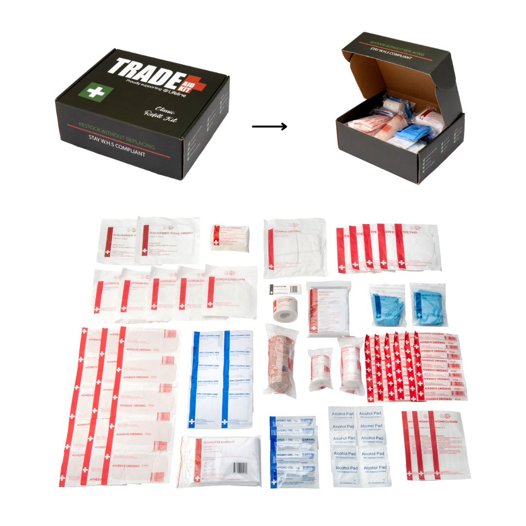 Trade Aid Worksite Refill Kit — first aid kit top up supplies for construction